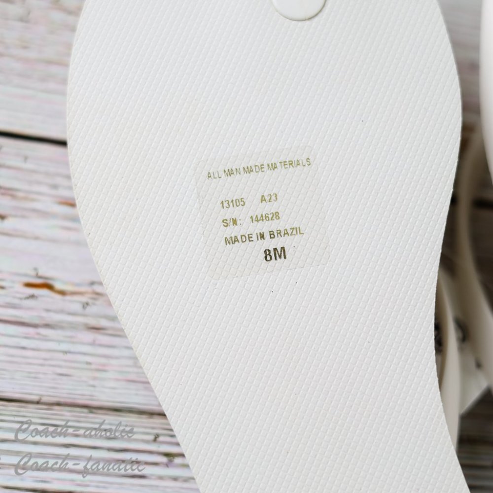 NWT 2023 Tory Burch Chelsea Summer Casual Flip Flop Thong Ivory Sandals 7/8 - Picture 6 of 6